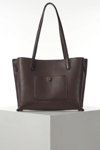 LUELLA GREY<BR>
Oriana Laptop Tote<BR>
Chocolate<BR>