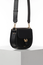 Load image into Gallery viewer, LUELLA GREY&lt;BR&gt;
Venetia Crossbody Saddle Handbag&lt;BR&gt;
Black&lt;BR&gt;
