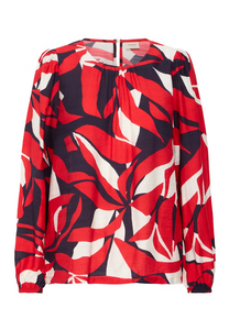 FRANSA<BR>
Ariana Blouse<BR>
Red<BR>