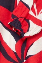 Load image into Gallery viewer, FRANSA&lt;BR&gt;
Ariana Blouse&lt;BR&gt;
Red&lt;BR&gt;
