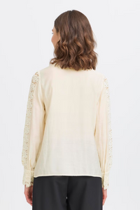 FRANSA<BR>
Blondie Blouse<BR>
Cream<BR>