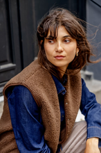 Load image into Gallery viewer, FRANSA&lt;BR&gt;
Gwynne Waistcoat&lt;BR&gt;
Cocoa&lt;BR&gt;
