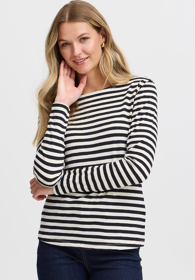 FRANSA<BR>
Mye T-Shirt<BR>
Black Mix<BR>