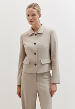 Load image into Gallery viewer, MORE AND MORE&lt;BR&gt;
Short Blazer&lt;BR&gt;
Dust Melange&lt;BR&gt;
