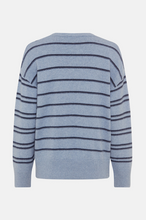 Load image into Gallery viewer, OLSEN&lt;BR&gt;
V- neck Knit Jumper&lt;BR&gt;
Blue&lt;BR&gt;
