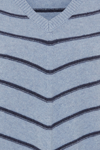 Load image into Gallery viewer, OLSEN&lt;BR&gt;
V- neck Knit Jumper&lt;BR&gt;
Blue&lt;BR&gt;
