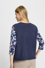Load image into Gallery viewer, OLSEN&lt;BR&gt;
Knit Fringe Waistcoat&lt;BR&gt;
Indigo&lt;BR&gt;
