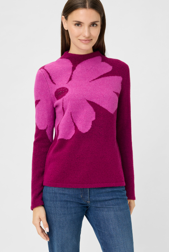 OLSEN<BR>
Knit Jumper<BR>
Orchid<BR>