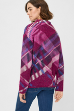 Load image into Gallery viewer, OLSEN&lt;BR&gt;
Sweater with Panel Pattern&lt;BR&gt;
Orchid&lt;BR&gt;

