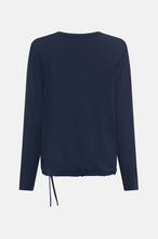 Load image into Gallery viewer, OLSEN&lt;BR&gt;
Shirt with Graphic Panel Pattern&lt;BR&gt;
Navy&lt;BR&gt;
