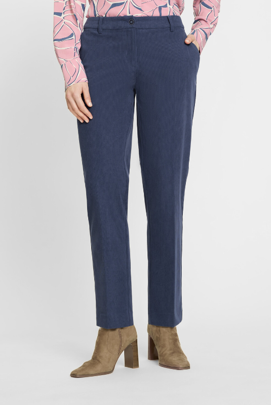 OLSEN<BR>
Corduroy Trousers<BR>
Blue<BR>