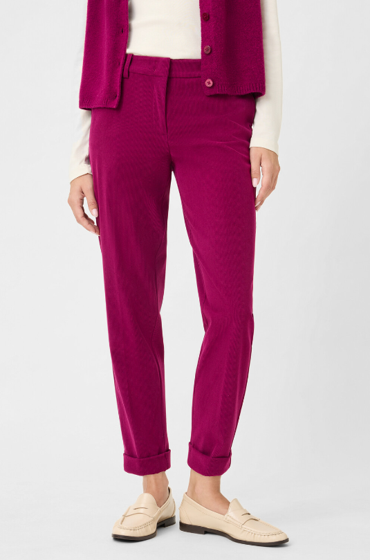 OLSEN<BR>
Corduroy Trousers<BR>
Orchid<BR>