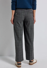 Load image into Gallery viewer, STREET ONE&lt;BR&gt;
Check Straight Leg Trousers&lt;BR&gt;
Grey Check&lt;BR&gt;
