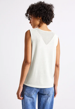 Load image into Gallery viewer, STREET ONE&lt;BR&gt;
Sleeveless Top&lt;BR&gt;
Cream&lt;BR&gt;
