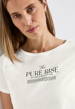 Load image into Gallery viewer, STREET ONE&lt;BR&gt;
T Shirt with Printed Design&lt;BR&gt;
White&lt;BR&gt;

