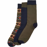 BARBOUR<BR>
Box of 3 Socks<BR>
Classic 7-11<BR>