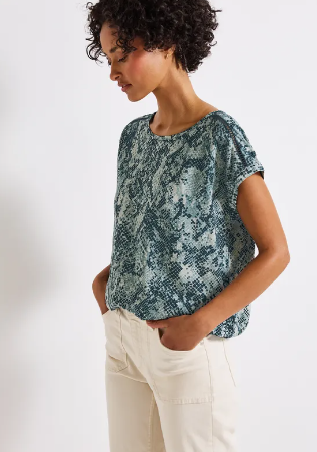 STREET ONE<BR>
Simple Top<BR>
Teal<BR>