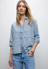 Load image into Gallery viewer, STREET ONE&lt;BR&gt;
Denim Shirt&lt;BR&gt;
Blue&lt;BR&gt;
