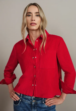 Load image into Gallery viewer, STREET ONE&lt;BR&gt;
Cord Shirt&lt;BR&gt;
Red&lt;BR&gt;
