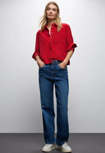 Load image into Gallery viewer, STREET ONE&lt;BR&gt;
Cord Shirt&lt;BR&gt;
Red&lt;BR&gt;
