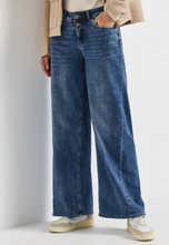 Load image into Gallery viewer, STREET ONE&lt;BR&gt;
Wide Leg Jeans&lt;BR&gt;
BLue&lt;BR&gt;
