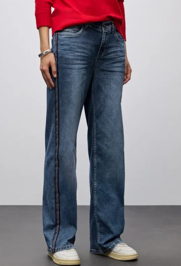 STREET ONE<BR>
Denim Jeans<BR>
Blue<BR>