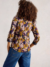 Load image into Gallery viewer, WHITE STUFF&lt;BR&gt;
Annie Jersey Shirt&lt;BR&gt;
Navy Multi&lt;BR&gt;
