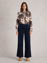 Load image into Gallery viewer, WHITE STUFF&lt;BR&gt;
Belle Cord Trousers&lt;BR&gt;
Navy&lt;BR&gt;
