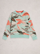 Load image into Gallery viewer, WHITE STUFF&lt;BR&gt;
Petal Jumper&lt;BR&gt;
Green&lt;BR&gt;
