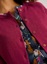Load image into Gallery viewer, WHITE STUFF&lt;BR&gt;
Lulu Cardigan&lt;BR&gt;
Red, Plum&lt;BR&gt;
