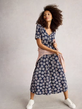 Load image into Gallery viewer, WHITE STUFF&lt;BR&gt;
Megan Dress&lt;BR&gt;
Navy&lt;BR&gt;
