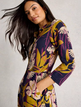 Load image into Gallery viewer, WHITE STUFF&lt;BR&gt;
Rua Shirt Dress&lt;BR&gt;
Navy Multi&lt;BR&gt;

