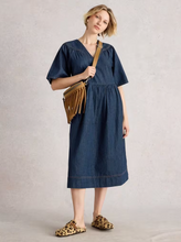 Load image into Gallery viewer, WHITE STUFF&lt;BR&gt;
Leo Denim Dress&lt;BR&gt;
Denim Blue&lt;BR&gt;
