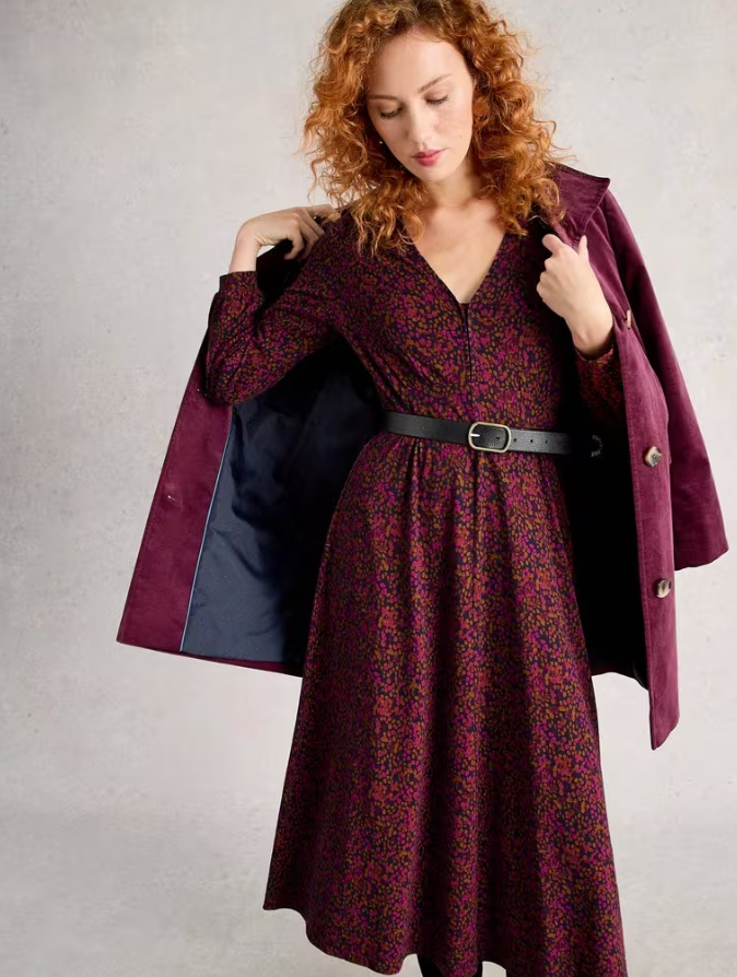 WHITE STUFF<BR>
Megan Dress<BR>
Pink<BR>