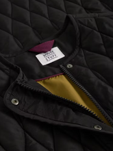 Load image into Gallery viewer, WHITE STUFF<BR>
Nolan Quilted Coat<BR>
Black<BR>
