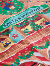 Load image into Gallery viewer, CATHERINE LANSFIELD&lt;BR&gt;
Xmas Santa&#39;s Workshop Duvet Set&lt;BR&gt;
Navy&lt;BR&gt;
