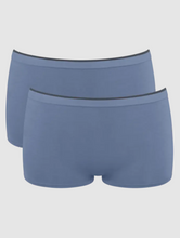 Load image into Gallery viewer, SLOGGI&lt;BR&gt;
Go Sense Short Knickers 2 Packs&lt;BR&gt;
Black, Blue&lt;BR&gt;
