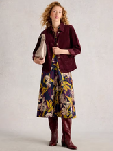 Load image into Gallery viewer, WHITE STUFF&lt;BR&gt;
Carrie Cord Jacket&lt;BR&gt;
Plum&lt;BR&gt;
