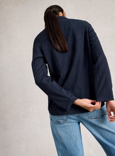 Load image into Gallery viewer, WHITE STUFF&lt;BR&gt;
Annie Sparkle Shirt&lt;BR&gt;
Navy&lt;BR&gt;
