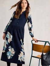 Load image into Gallery viewer, WHITE STUFF&lt;BR&gt;
Claire Shirt Dress&lt;BR&gt;
Navy&lt;BR&gt;
