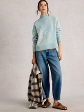Load image into Gallery viewer, WHITE STUFF&lt;BR&gt;
Fenella Floral Jumper&lt;BR&gt;
Blue Multi&lt;BR&gt;
