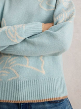 Load image into Gallery viewer, WHITE STUFF&lt;BR&gt;
Fenella Floral Jumper&lt;BR&gt;
Blue Multi&lt;BR&gt;
