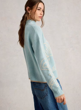 Load image into Gallery viewer, WHITE STUFF&lt;BR&gt;
Fenella Floral Jumper&lt;BR&gt;
Blue Multi&lt;BR&gt;
