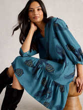 Load image into Gallery viewer, WHITE STUFF&lt;BR&gt;
Harpeet Dress&lt;BR&gt;
Blue&lt;BR&gt;
