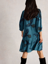 Load image into Gallery viewer, WHITE STUFF&lt;BR&gt;
Harpeet Dress&lt;BR&gt;
Blue&lt;BR&gt;
