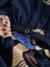 Load image into Gallery viewer, WHITE STUFF&lt;BR&gt;
Leah Notch Neck Jersey Dress&lt;BR&gt;
Navy Multi&lt;BR&gt;
