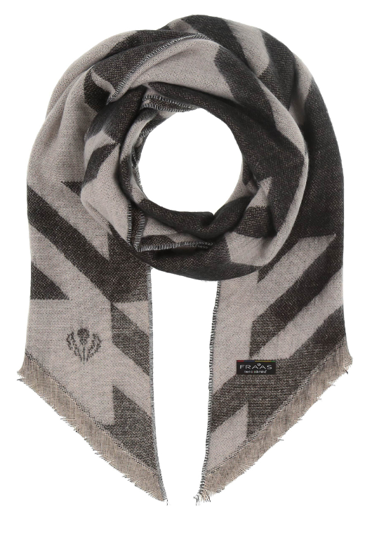 FRAAS<BR>
Cashmik Herringbone Scarf<BR>
Grey<BR>