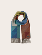 FRAAS<BR>
Cashmink Scarf with Geometric Print<BR>
524<BR>