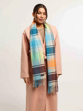 Load image into Gallery viewer, FRAAS&lt;BR&gt;
Cashmink Scarf with Colorful Checks&lt;BR&gt;
174&lt;BR&gt;
