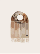 Load image into Gallery viewer, FRAAS&lt;BR&gt;
Cashmink Scarf with Graphic Oval Patterns&lt;BR&gt;
174, 524&lt;BR&gt;

